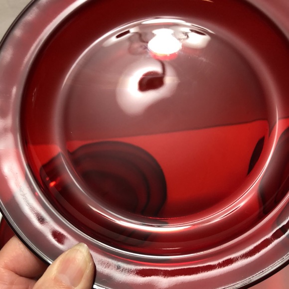 Arcorco France Ruby Red Set Of Four Salad Plates - Picture 7 of 10